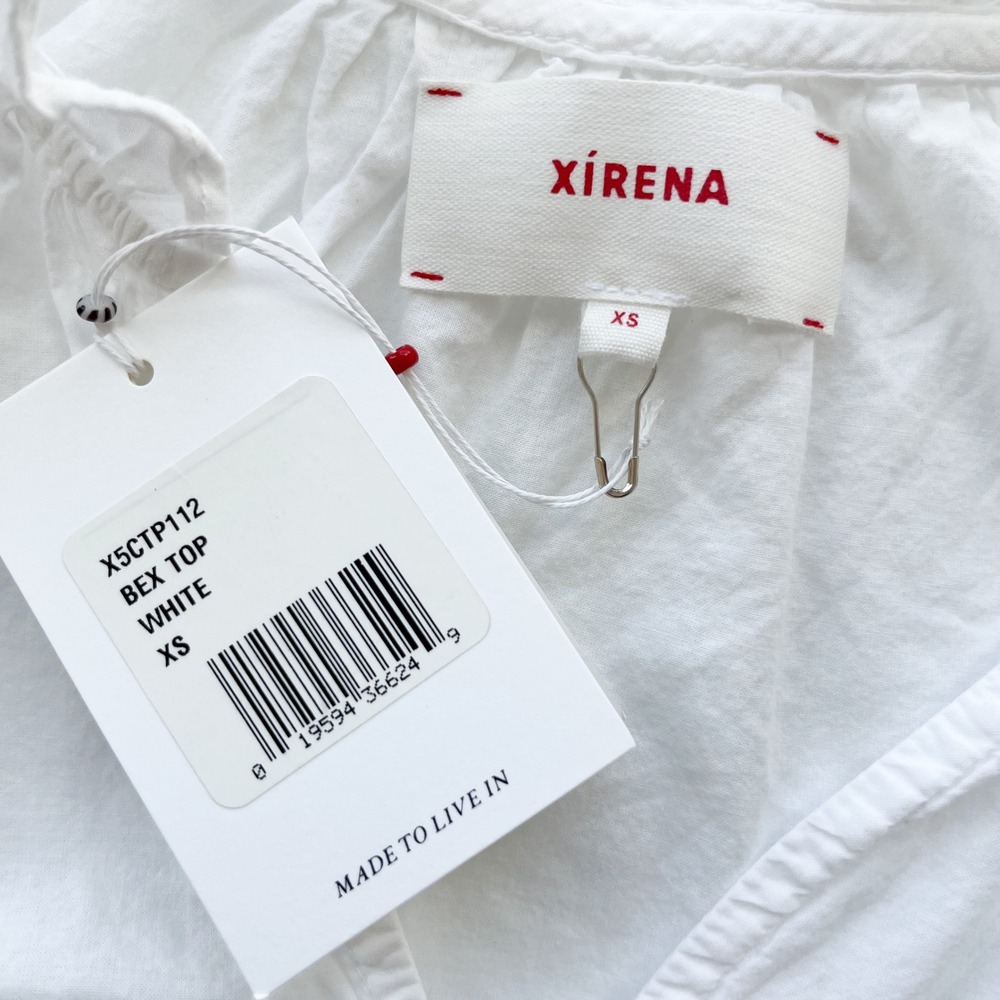 XiRENA White Ruffle Sleeve V-Neck Blouse - Picture 13 of 14